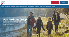 Desktop Screenshot of painmedicinegroup.com